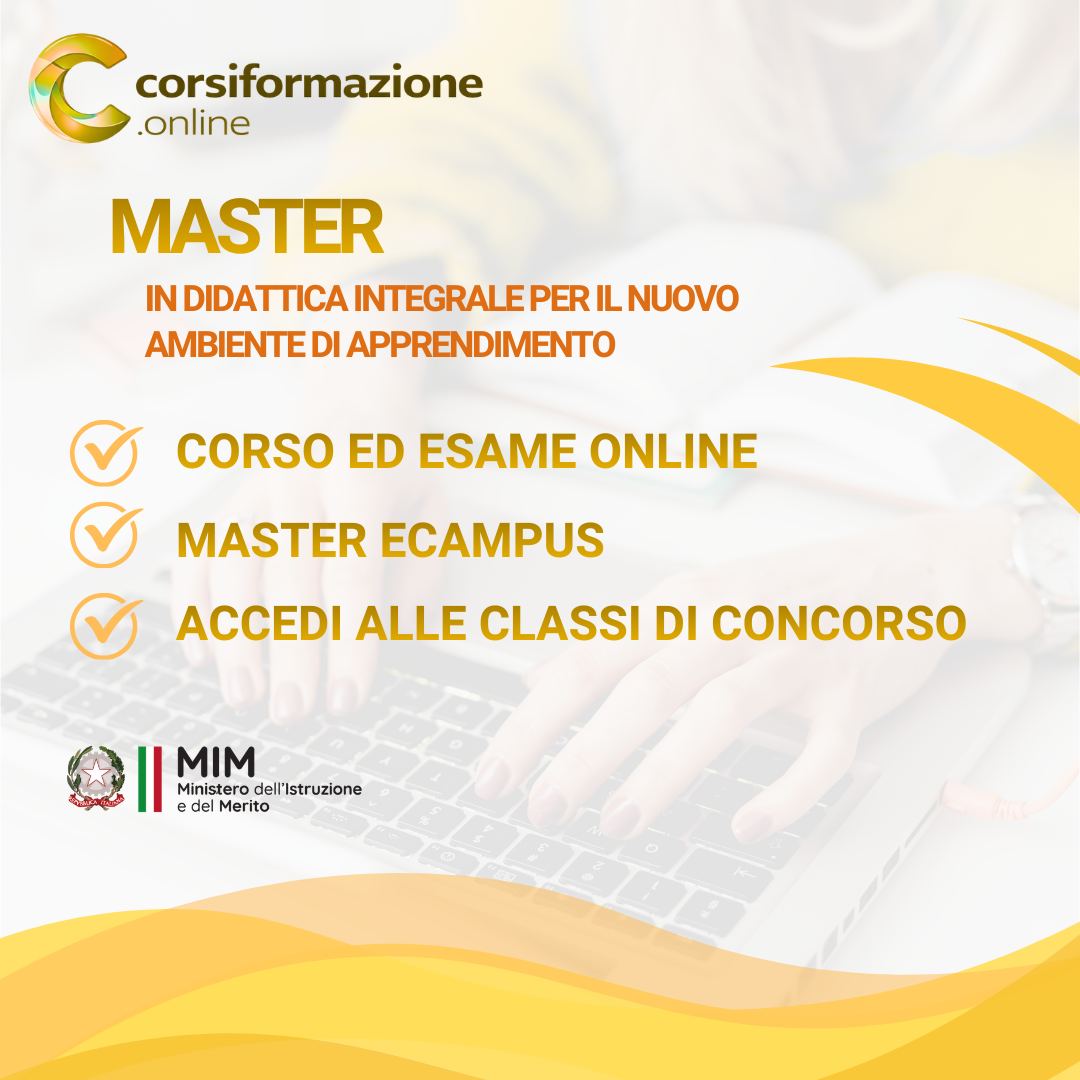 Master Didattica Integrale per il Nuovo Ambiente di Apprendimento