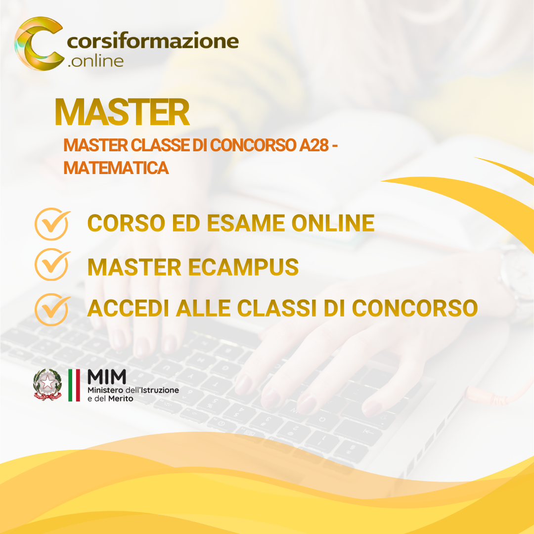 Master Classe di Concorso A28 - Matematica
