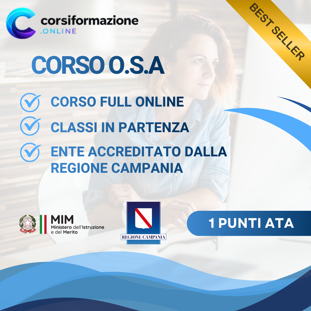 Corso OSA Operatore Socio Assistenziale Online Riconosciuto MIM